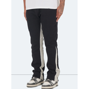 Pantalon décontracté oversize respirant vintage pour homme avec bandes latérales en Spandex/Polyester – Créez vos propres pantalons à jambes larges - Product Image 2