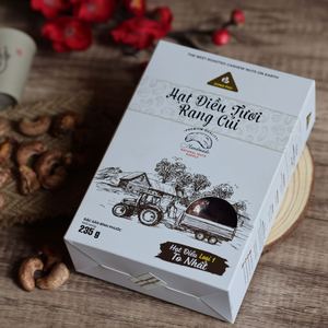Meilleur Choix Dong Phu Noix de Cajou Bio W240 Grillées Salées Premium du Vietnam, Boîte Cadeau en Papier, Snack 235g - Product Image 1