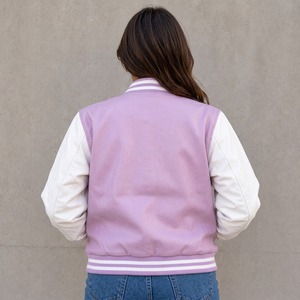 Leather <b>Varsity</b> <b>Jacket</b> <b>Women</b> | Cropped <b>Bomber</b> Letterman <b>Jacket</b> , <b>Women</b>’s Letterman <b>Jacket</b> , Leather <b>Jacket</b> woman - Product Image 6