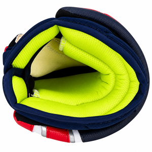 Gants de hockey sur glace IBERIA Premium personnalisés bleu marine et rouge |   Gants de protection pour joueurs de hockey |   Vente en gros OEM - Product Image 6