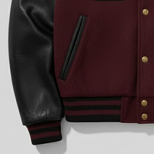 Chenille Embroidered Men Varsity Winter Jacket New Arrival Leather Sleeves Baseball Letterman Varsity Jacket For <b>Boys</b> - Product Image 3