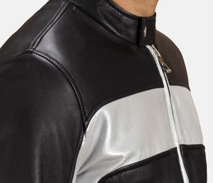 Chaqueta de Motocicleta de Cuero Vacuno Vintage de Manga Larga, Transpirable, Anti-UV, de Alta Calidad, con Cierre de Cremallera, Estilo Deportivo - Product Image 6