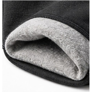 กางเกงวิ่งขนแกะของผู้ชายมีแถบคาดเอวผ้าสีตัดกันกางเกงออกกำลังกายแบบลำลองทรงสลิมฟิต - Product Image 5