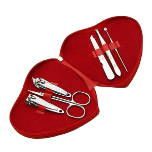 High Quality Professional Salon <b>Nail</b> Grooming Tools Kit Manicure Pedicure <b>Set</b> Stainless Steel Heart Shape <b>Nail</b> <b>Cutter</b> <b>Set</b> - Product Image 1