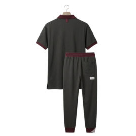 เสื้อโปโลแขนสั้นผ้าฝ้าย 100% ปักโลโก้ตามสั่ง พร้อมคอปกและปลายแขนเสื้อแบบริบตัดสี - Product Image 6