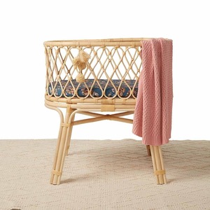 Cuna de bebé de ratán natural, cuna de madera ecológica, muebles para bebés, cuna de mimbre para niños pequeños, moisés. - Product Image 4