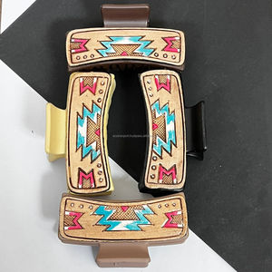 Pinza de Pelo de Cuero Hecha a Mano, Clásica, Simple y Elegante, de Alta Calidad, Nueva, en Oferta, Accesorios para el Cabello Estilo Boho para Mujer, Regalo - Product Image 4