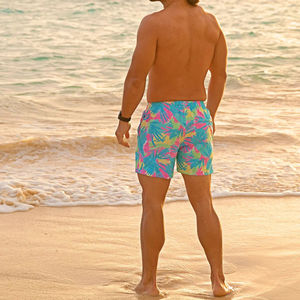 Shorts de plage légers en coton pour hommes - Séchage rapide, respirants, taille élastique, haute qualité, style running oversize en promotion - Product Image 2