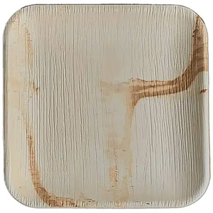 Premium Quality Areca Leaf <b>Disposable</b> <b>Tableware</b> Compostable Natural Palm Leaf Plates For Parties Weddings Sustainable Dining - Product Image 3