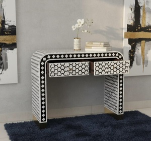 ILAHI's Bone Inlay <b>Drawer</b> Modern Design Agate Detailing <b>Storage</b> Portable Home Furniture - Product Image 3