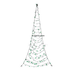 Articles de Noël les plus vendus, élégants objets décoratifs dorés en forme d'arbre pour la maison, ensemble de 2 en métal avec éclairage LED stylé - Product Image 3