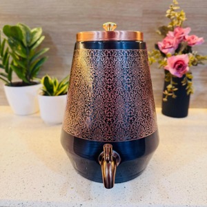 Distributeur d'eau en cuivre brillant, finition polie, aspect lisse, article en gros - Product Image 5