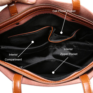 Bolsos de Mano de Lujo al por Mayor, Bolso de Hombro de Cuero Genuino para Mujer, Bolso Tote Informal de Gran Capacidad y Ligero - Product Image 6