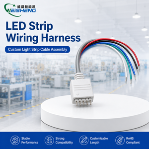 RGB Yedi Renkli LED Işık Şeridi 4 Pinli Erkek Konnektör, Güvenlik İçin PVC Kılıflı - Product Image 1
