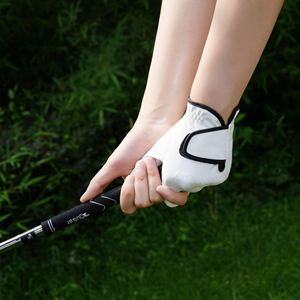 Guantes de Cuero Cabretta Ultra Duraderos para Golf, Protección de Muñeca, Guante de Golf con Logotipo Personalizado, Guante Blanco de Golf - Product Image 3
