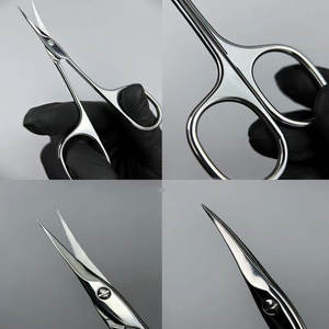 Professional Curved Nail <b>Cuticle</b> <b>Scissors</b> Russian Manicure Beauty Tool for Finger Toe Nails Dead Skin Trimming Custom Logo - Product Image 2