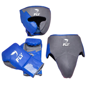 Ensemble d'entraînement et de sparring en cuir Pro sur mesure, neuf, super confortable, pour le kickboxing, dernier modèle, ensemble de boxe Fly - Product Image 1