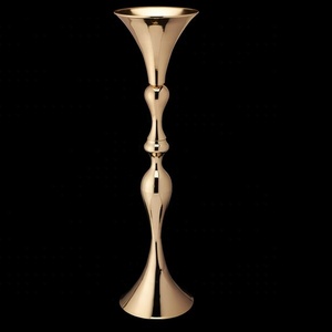 VASE de sol décoration de mariage VASE à fleurs décoration de maison VASE LONG en métal décoration de lieu classique LOGO personnalisé - Product Image 2