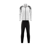 Ensemble de survêtement décontracté en polyester pour homme, coupe ajustée, service de fabrication sous marque privée, survêtement de jogging en polyester pour homme