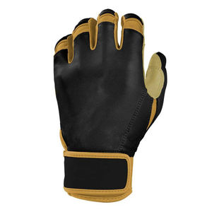Gants de frappeur de baseball en cuir de haute qualité pour hommes, taille personnalisée et manchette courte, avec options de logo et de couleur - Product Image 4