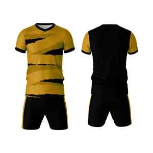 Uniforme de rugby personnalisé pour hommes, manches courtes, rose, jaune, bleu, sublimé, anti-transpiration, coupe classique, uniforme adulte, fabricant OEM - Product Image 6