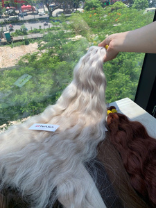 Extensiones de Cabello Virgen Remy Vietnamita al Por Mayor, 100g, Todos los Colores, 60cm/65cm de Largo, Doble Trama a Máquina - Product Image 3