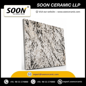 Grande dalle de marbre Calcite Poli ALPINE WHITE-2 écologique avec veines vertes noires, design 3D, pour mur de salon moderne - Product Image 3