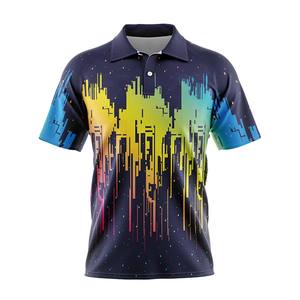 เสื้อกอล์ฟผู้ชายคอปกแบบเฟลซ ผลิตตามสั่ง ขายส่ง OEM พร้อมปักโลโก้ ผ้าเนื้อนุ่ม ระบายอากาศดี แขนครึ่งตัว สวมใส่สบาย คุณภาพสูง - Product Image 6