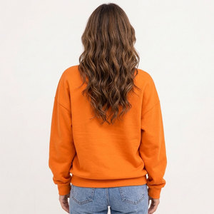 Sudadera con hombros caídos para mujer, top oversize económico con estampado de hermoso castillo, servicio OEM. - Product Image 2