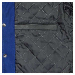 Chaqueta Letterman 100% Lana con Mangas de Cuero, MOQ Bajo, Bordado Vintage, Chaqueta Varsity de Béisbol para Hombre y Mujer - Product Image 4