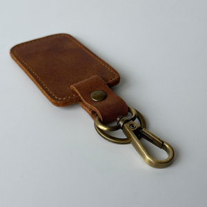High Quality Wholesale Custom Genuine Leather Durable Foldable <b>Keychain</b> Custom Branding Stainless Steel Logo <b>Personalized</b> - Product Image 3