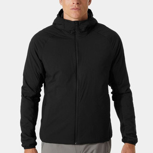 Veste coupe-vent à capuche pour homme personnalisée, réversible, pour le ski, avec logo brodé, fermeture éclair, imperméable, coupe-vent, style sportif - Product Image 3