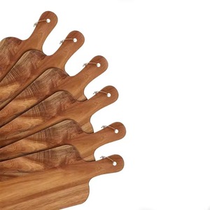 Planche à découper en bois d'acacia de 15 pouces avec poignée intégrée, compatible lave-vaisselle, écologique, planche de service pour charcuterie pour la cuisine - Product Image 5