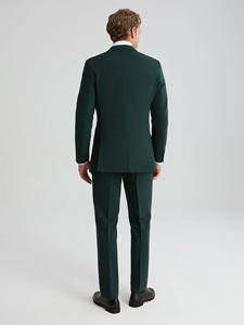 Traje formal verde oscuro para hombre, elegancia a medida, traje verde clásico de botonadura sencilla, traje verde oscuro elegante, traje personalizado al por mayor - Product Image 6