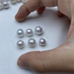 Perlas Sueltas Naturales de Agua Dulce, Tipo Edison, Blancas, de 9-11 mm, con Luz Intensa, Forma Barroca Irregular, Redondas, Tipo Espejo - Product Image 2