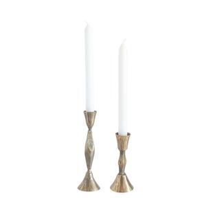 Antique <b>Brass</b> Handcrafted Iron Taper Candle Holders-Luxury Unique Eco-Friendly Customizable for Home & Christmas Decor - Product Image 1