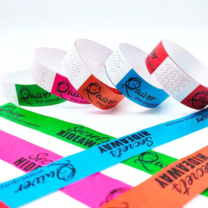 Bracelets en papier personnalisés avec logo gravé au laser, imperméables et résistants aux déchirures, vente en gros, bracelets VIP pour parcs aquatiques, pour billets d'événements - Product Image 2