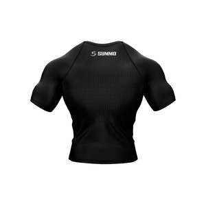 Maillot de compression respirant personnalisé pour MMA, marque privée, protection UPF50, polyester/nylon, sérigraphié, 240g - Product Image 4