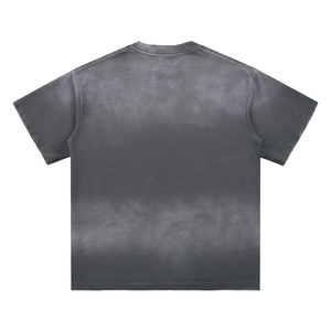 Camiseta Oversize Vintage Lavada Personalizada para Hombre y Mujer, de Algodón Pesado con Lavado Ácido, Prenda Premium Teñida en Blanco para Streetwear - Product Image 6