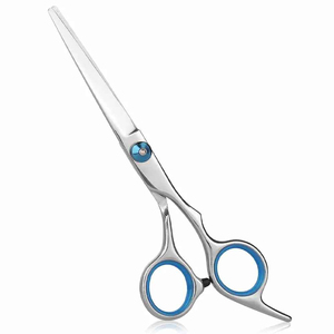 Tijeras profesionales para el cabello, de acero inoxidable, con cuchillas afiladas, mango largo, para diestros, tijeras para cortar el cabello, herramienta para estilistas de salón. - Product Image 2