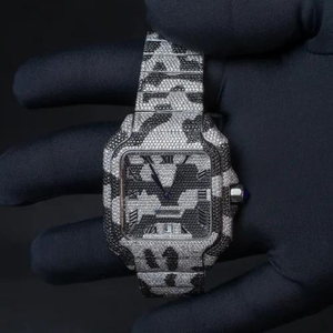 Reloj de Alta Calidad Personalizado con Diamantes Cultivados en Laboratorio, Estilo Hip Hop, Regalo para Hombre - Product Image 2