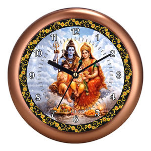 Personalized Lord Shiva Family Blessing Wall Clock with Digital Printing for Father's Day & Chinese New Year - Product Image 4