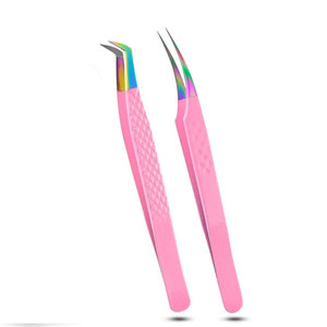 Pince à épiler pour extensions de cils, nouveau style, prix abordable, couleur personnalisable - Product Image 1