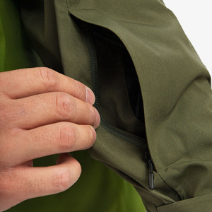 Veste de ski réversible imperméable écologique à capuche pour homme, vêtements d'extérieur sportifs d'hiver, en toile verte et polyester - Product Image 5
