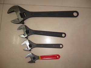 Clé à molette réglable en acier au carbone forgé, tête polie chromée, capacité de couple de 1000 lb-in, qualité industrielle - Product Image 4