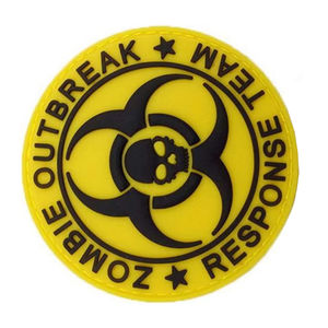 Parches de PVC con diseño y formas personalizados para ropa, logotipos y insignias de goma de alta calidad, parches de PVC suave de tela de sarga. - Product Image 4