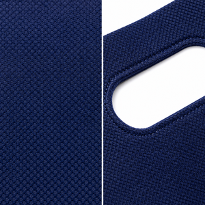 Sac de courses réutilisable bleu marine en non-tissé, coupe en D, robuste, promotionnel, fourni par l'usine - Product Image 3