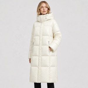 Women Long Winter <b>Parka</b> White Down Jacket Hooded <b>Waterproof</b> <b>Coat</b> Breathable Thick Winter Outerwear Women Quilted <b>Parka</b> Hooded - Product Image 1