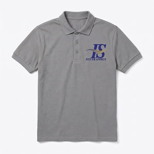 Polo Gris de Manga Corta, Uniforme para Club de Golf, Ropa Deportiva con Logotipo Personalizado - Product Image 1