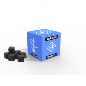 Briqueta de carbón de cachimba Shisha de grado premium del más vendido, OEM Etiqueta Privada, cáscara de coco natural hecha de cenizas de baja quema larga - Product Image 1